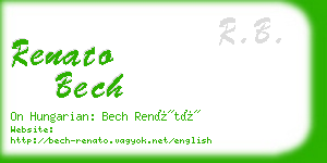 renato bech business card